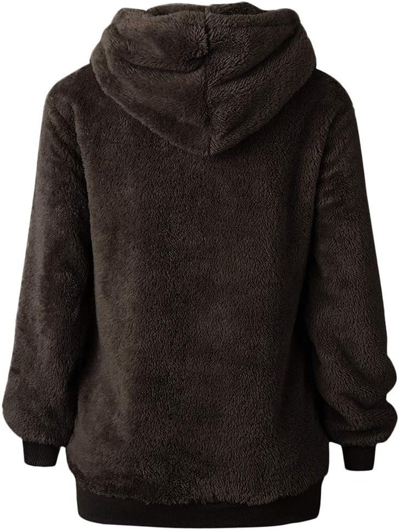 Winter Clothes for Women Sexy, V Neck plus Size Dressy Hoodie Sweaters Long Sleeve Casual Cardigans Warm Shirt