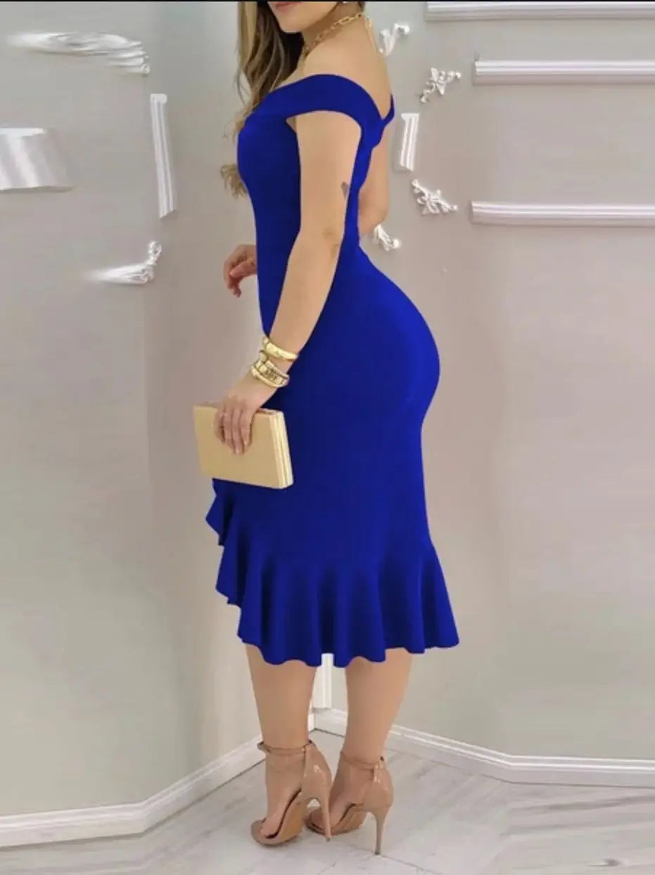 Women'S Strapless Bodycon Dress, Sexy Tight Fitting Cocktail Dress, Slim Fit Party Gown, Elegant Evening Wear