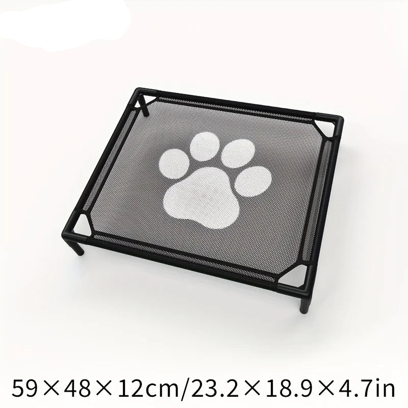 Cooling Elevated Dog Bed Outdoor Elevated Dog Bed for Medium Dogs Bite-Proof Standing Pet Bed Washable Breathable Mesh