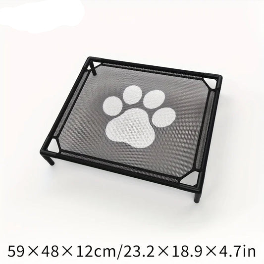 Cooling Elevated Dog Bed Outdoor Elevated Dog Bed for Medium Dogs Bite-Proof Standing Pet Bed Washable Breathable Mesh