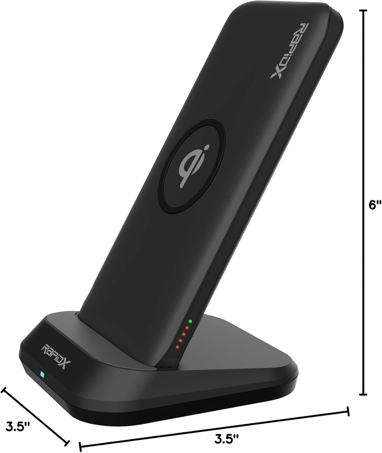 Myport 10000 Mah Power Bank, 10W Wireless Charging (Qi-Certified) & Charging Stand, 1 USB-C Input/Output (18W), 1 USB Output for Iphone and Android (Black)