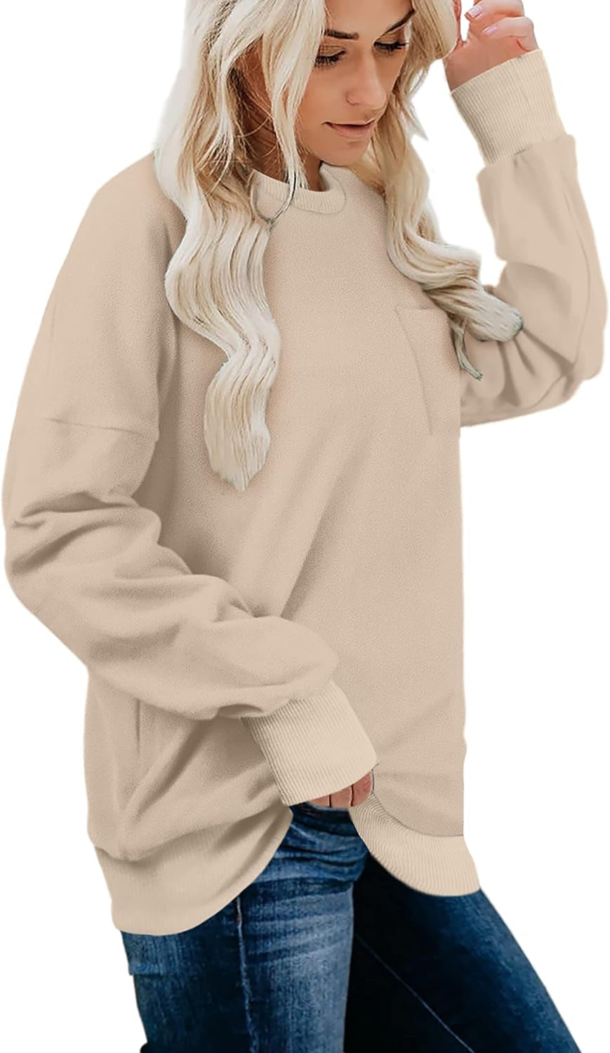 Sweatshirts for Women Crewneck Long Sleeve Shirts