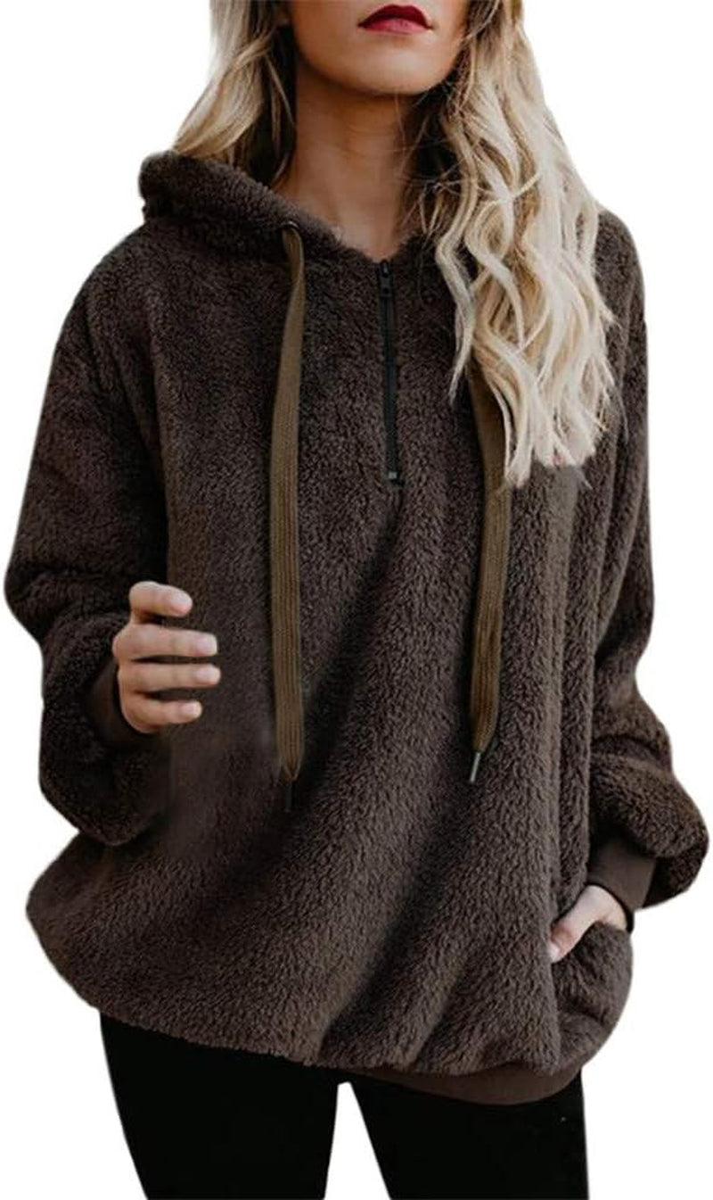 Winter Clothes for Women Sexy, V Neck plus Size Dressy Hoodie Sweaters Long Sleeve Casual Cardigans Warm Shirt