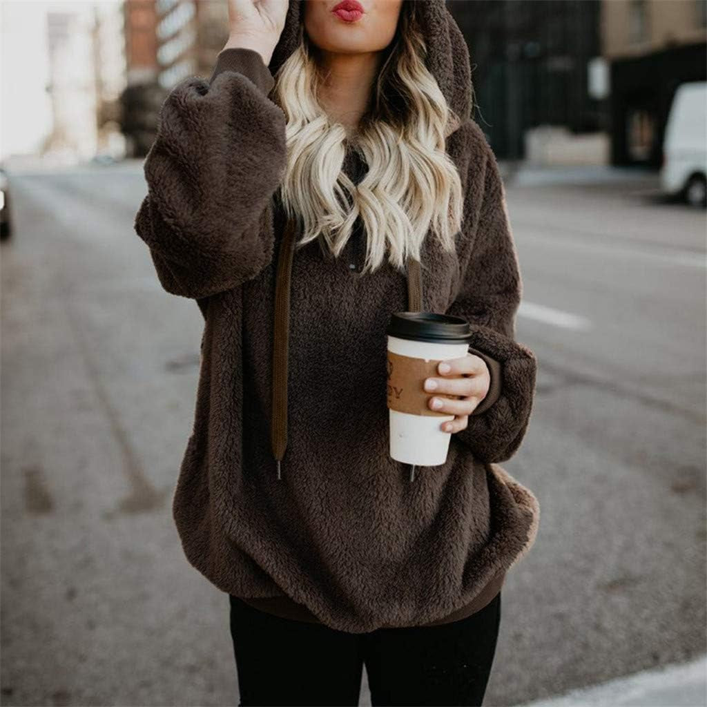 Winter Clothes for Women Sexy, V Neck plus Size Dressy Hoodie Sweaters Long Sleeve Casual Cardigans Warm Shirt