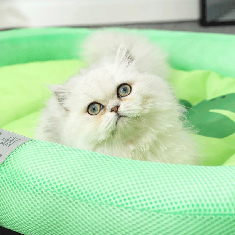 Cat Bed Cooling Mat Summer Pad Mat Dogs Blanket Sofa Breathable Cold Pet Dog Bed Summer Washable Large Cats Ice Pad
