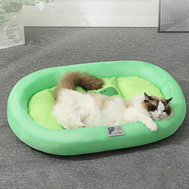 Cat Bed Cooling Mat Summer Pad Mat Dogs Blanket Sofa Breathable Cold Pet Dog Bed Summer Washable Large Cats Ice Pad