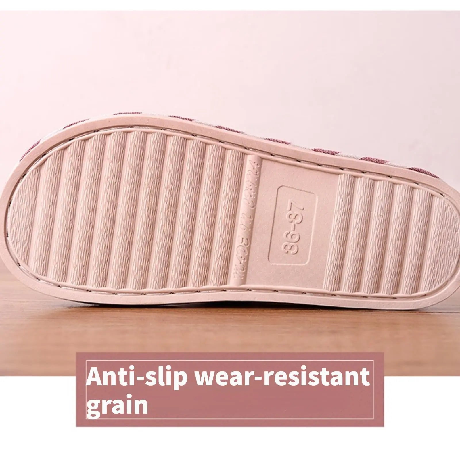 Linen Slippers, Striped Sandals for Women Men, Unisex Washable Open-Toe Home Slippers with Cute Print, Non-Slip Slippers