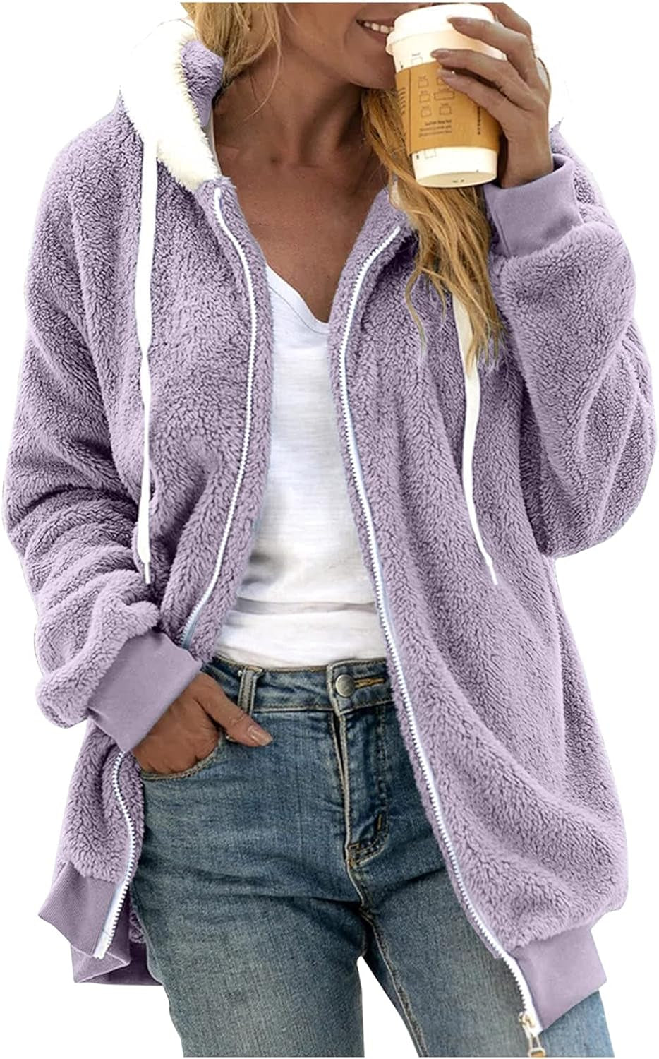 Winter Clothes for Women Sexy, Warm Long Sleeve Dressy Cardigans Hoodie Casual V Neck plus Size Sweaters Shirt