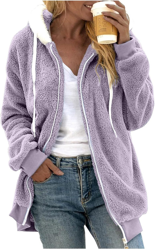 Winter Clothes for Women Sexy, Warm Long Sleeve Dressy Cardigans Hoodie Casual V Neck plus Size Sweaters Shirt
