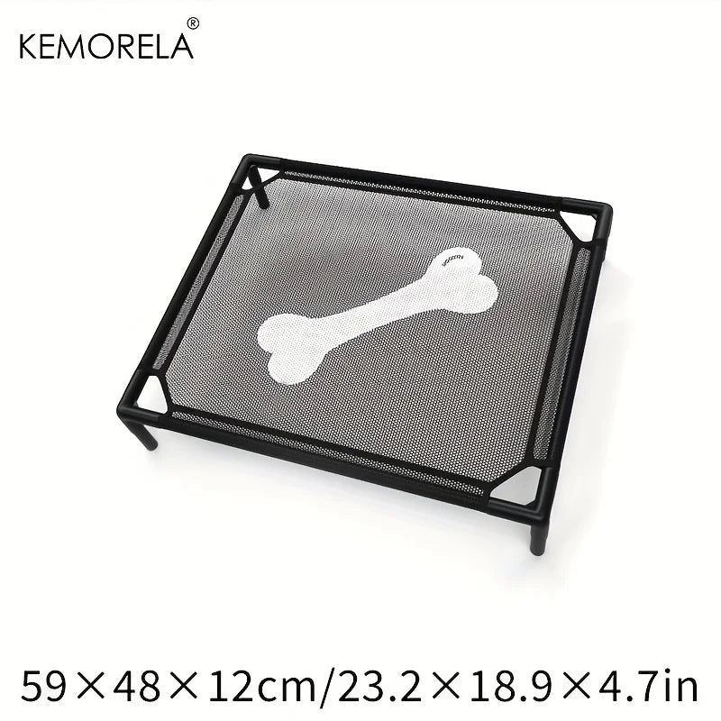 Cooling Elevated Dog Bed Outdoor Elevated Dog Bed for Medium Dogs Bite-Proof Standing Pet Bed Washable Breathable Mesh