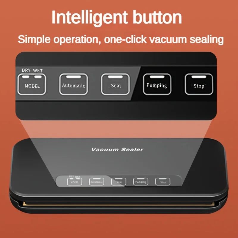 Automatic Vacuum Sealing Machine Suitable for Household Packaging Preservation New Suction Vacuum Bags for Airtight Food Storage