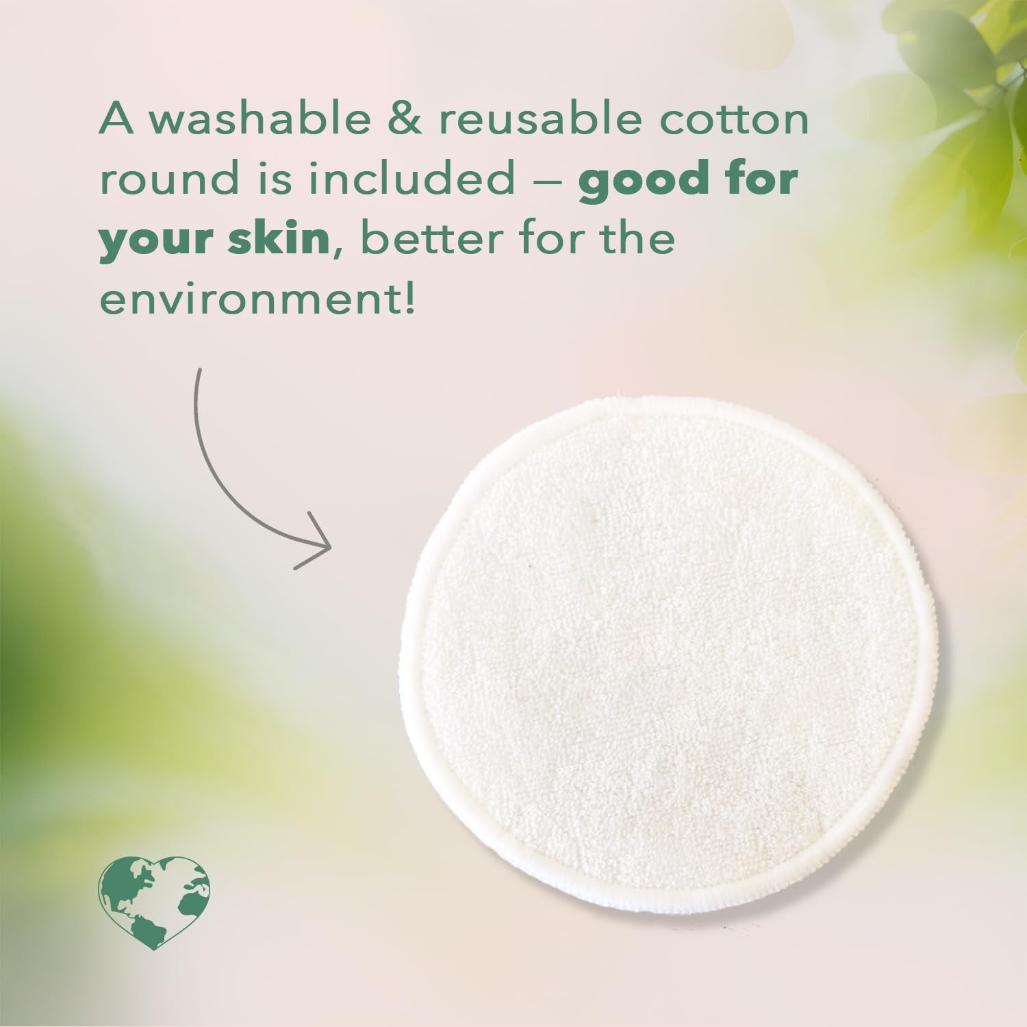 Face Cleanser, Age Defense Bilberry & Arctic Berries – Anti-Aging Face Wash with Aloe Vera + Washable Cotton Round