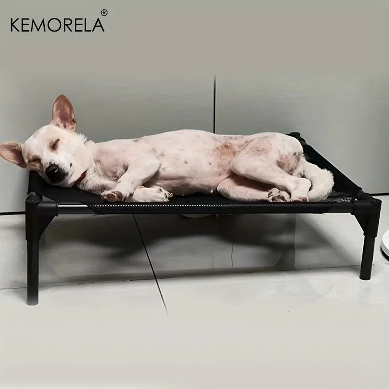 Cooling Elevated Dog Bed Outdoor Elevated Dog Bed for Medium Dogs Bite-Proof Standing Pet Bed Washable Breathable Mesh